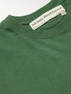 Abc. 123. - Webbing-Trimmed Cotton-Jersey T-Shirt - Green