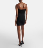 Gucci Lace-trimmed jersey minidress