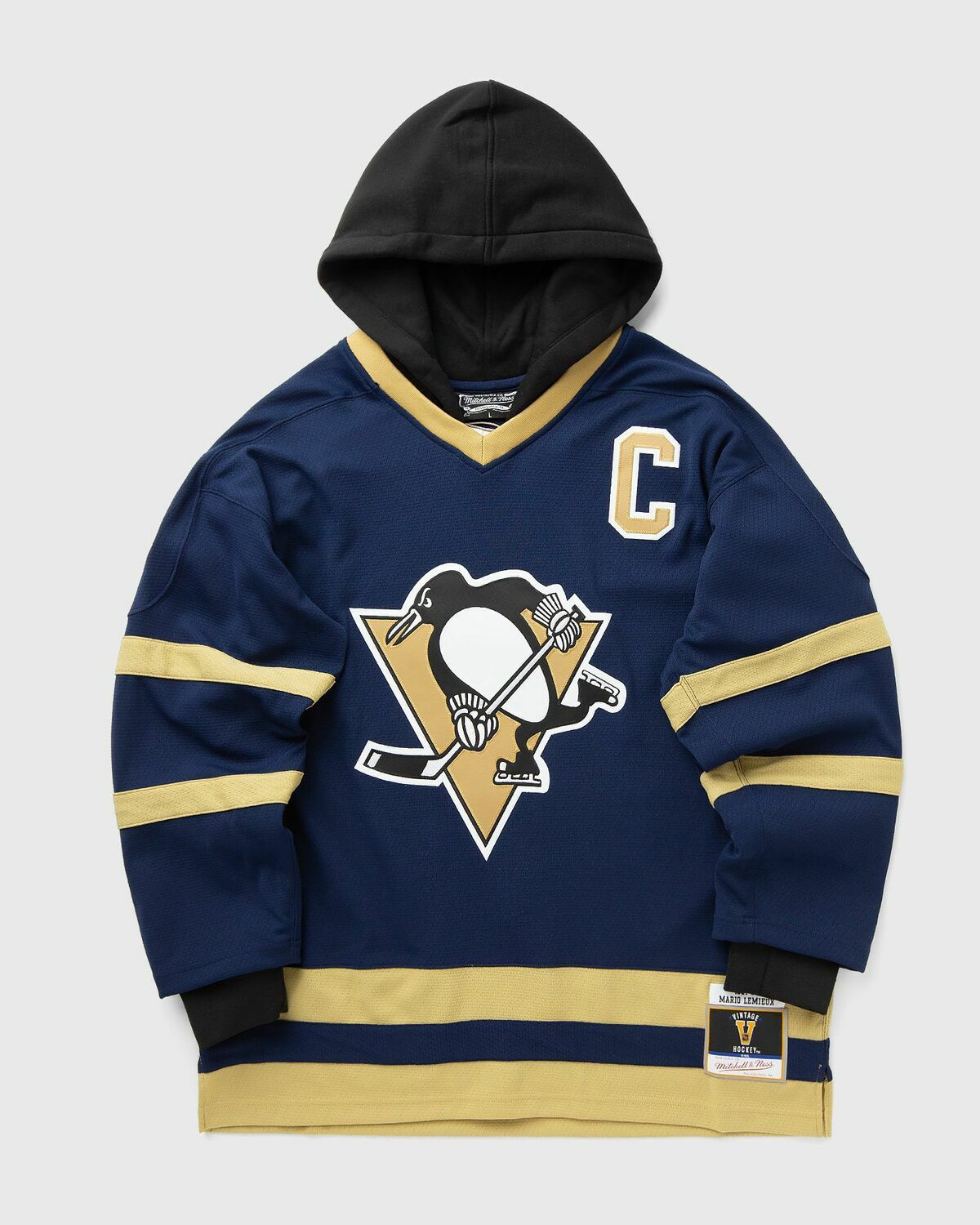 Mitchell & Ness X JUST DON NHL JERSEY HOODIE PITTSBURGH PENGUINS Blue Men