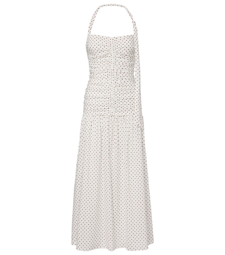 Photo: Posse Edie polka-dot halterneck midi dress