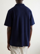 Polo Ralph Lauren - Pointelle Cotton-Knitted Polo Shirt - Blue