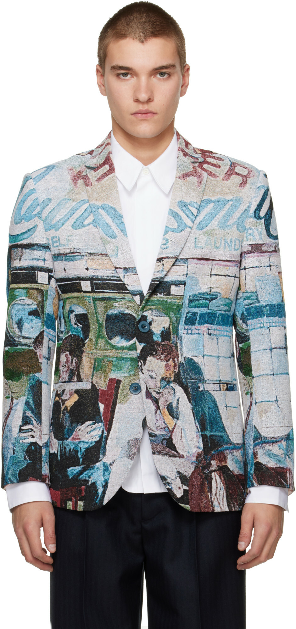 KidSuper Multicolor 'Sunday Mornings' Jacquard Jacket