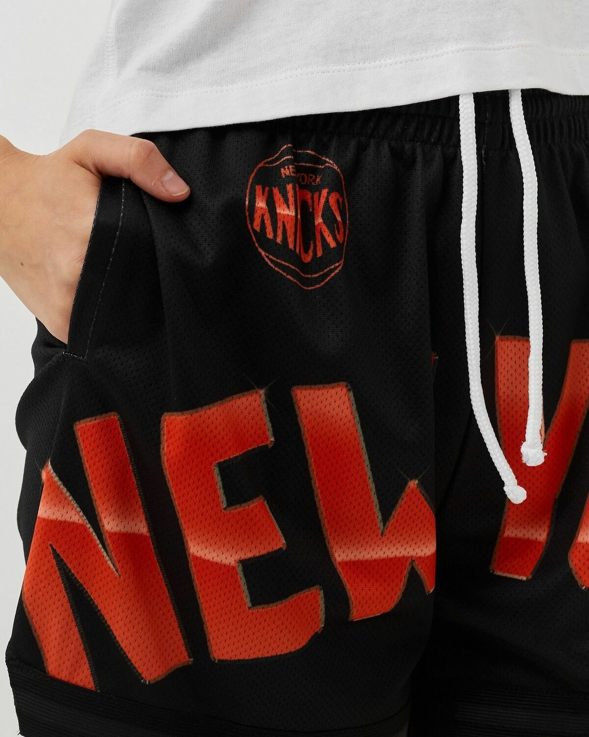 Mitchell & Ness Wmns Big Face 4.0 Shorts New York Knicks Black - Womens - Sport & Team Shorts