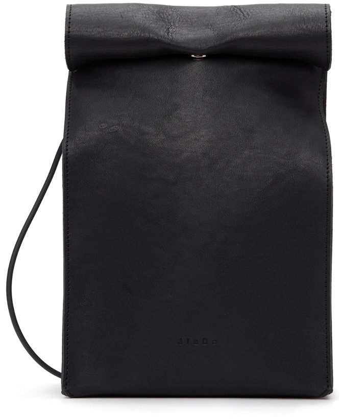 Photo: JieDa Black Leather Shopping Bag