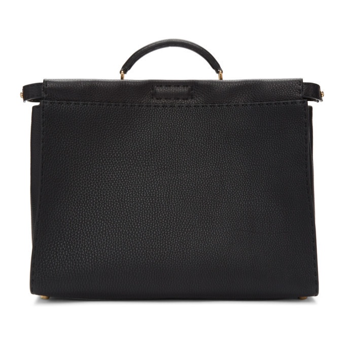 Photo: Fendi Black Bag Bugs Peekaboo Regular Briefcase
