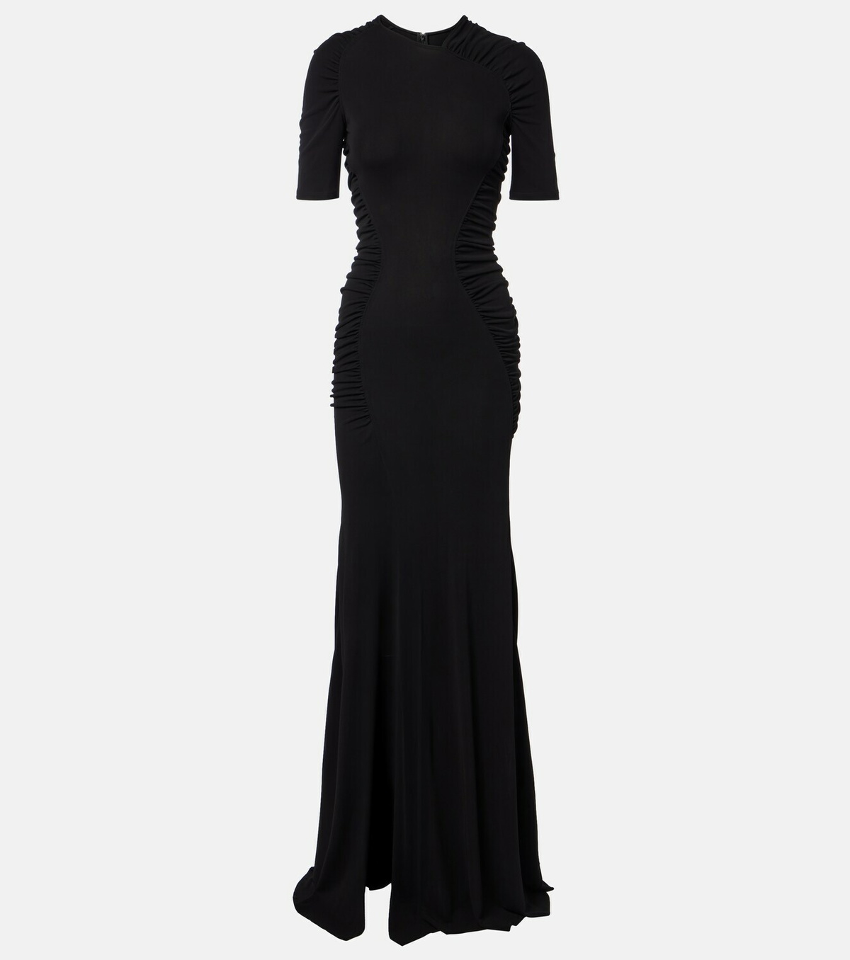 Victoria Beckham Ruched crêpe jersey maxi dress