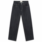 Second/Layer Men's Second Layer Big Papi Denim Indigo Jeans in Raw Indigo Selvedge