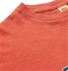 Velva Sheen - Printed Slub Cotton-Jersey T-Shirt - Red