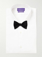 Ralph Lauren Purple label - Double-Cuff Bib-Front Cotton-Poplin Shirt - White