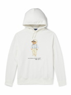 Polo Ralph Lauren - Logo-Print Cotton-Blend Jersey Hoodie - White