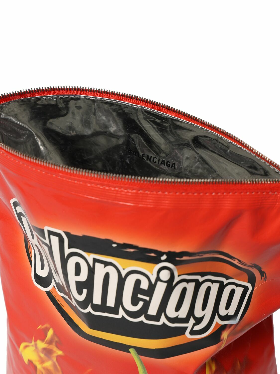 BALENCIAGA Chips Leather Clutch Balenciaga