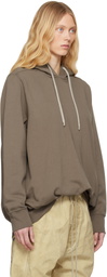 Rick Owens DRKSHDW Gray Hollywood Oversized Hoodie