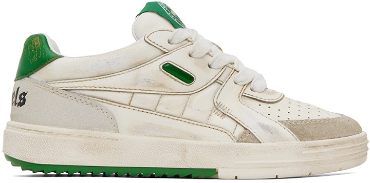Photo: Palm Angels Off-White & Green University Sneakers