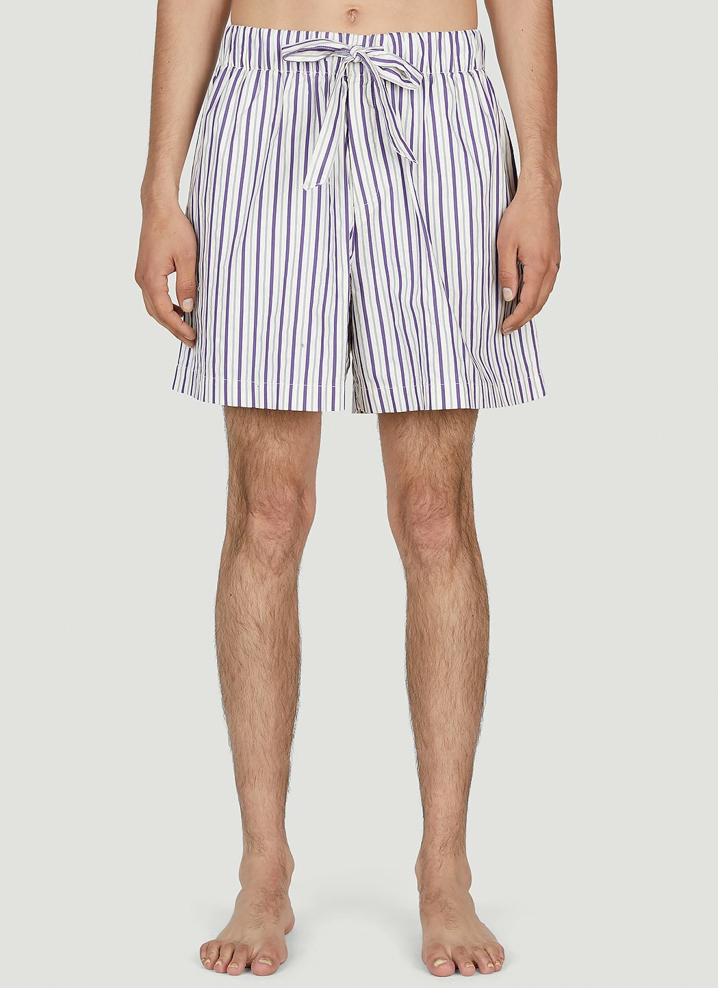 Tekla Lido Stripe Sleep Shorts