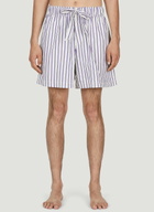 Tekla Lido Stripe Sleep Shorts