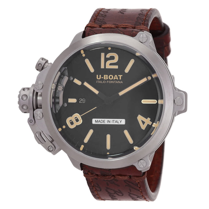 Photo: U-Boat Capsule Automatic Black Dial Mens Watch 8807