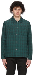 A.P.C. Green Corduroy Check Marco Jacket