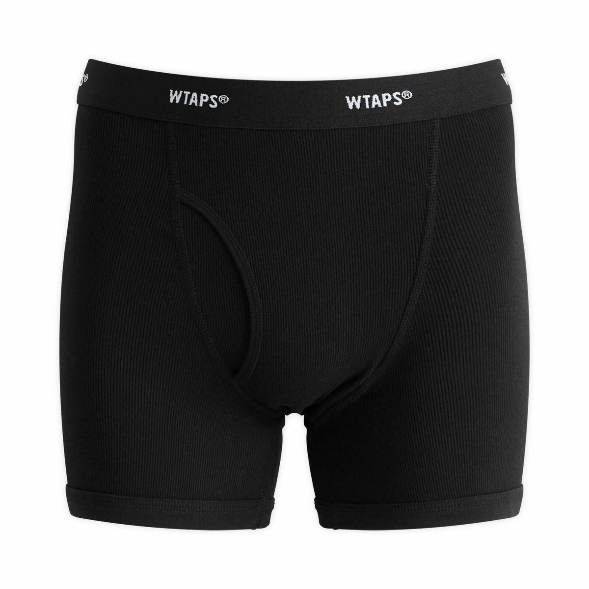 WTAPS - Three-Pack Ribbed Cotton-Blend Boxer Briefs - Black WTAPS WTAPS - Three-Pack Ribbed Cotton-Blend Boxer Briefs - Black WTAPS