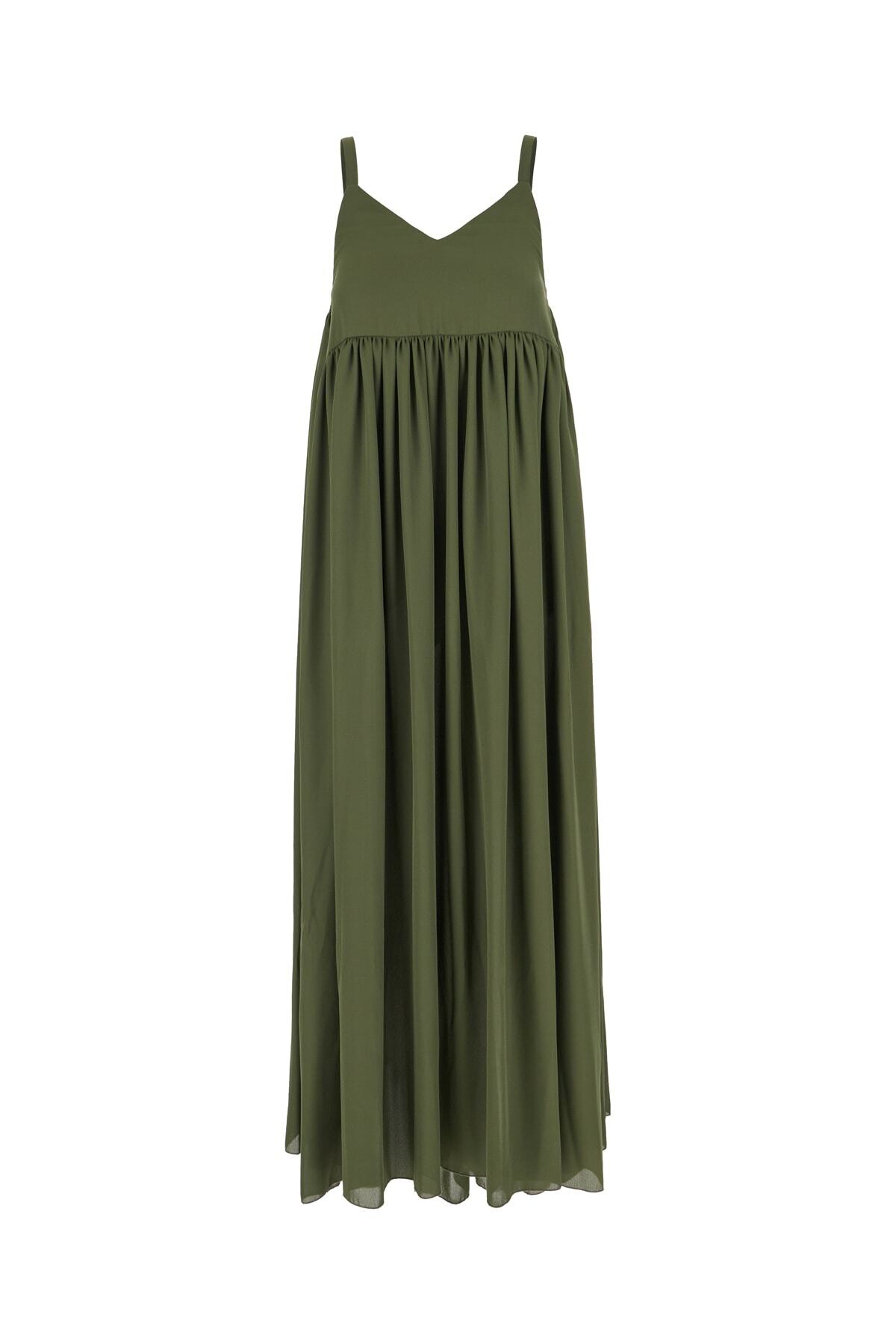 Ballantyne Military Green Polyester Dress