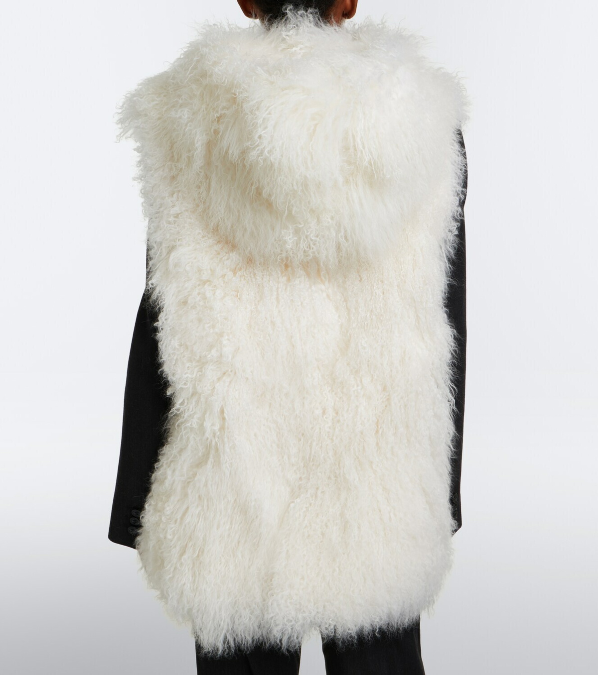 Yves Salomon Hooded shearling vest