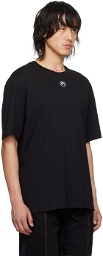 Marine Serre Black Embroidered T-Shirt