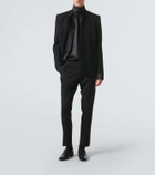 Dolce&Gabbana Wool-blend gabardine tuxedo pants