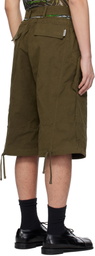 Ottolinger Khaki Baggy Cargo Shorts