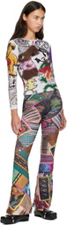 Chopova Lowena White Spray It Fitted Mesh Top