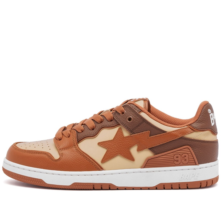BAPE Gray & Orange Road STA #1 M2 Sneakers A Bathing Ape display picture 2