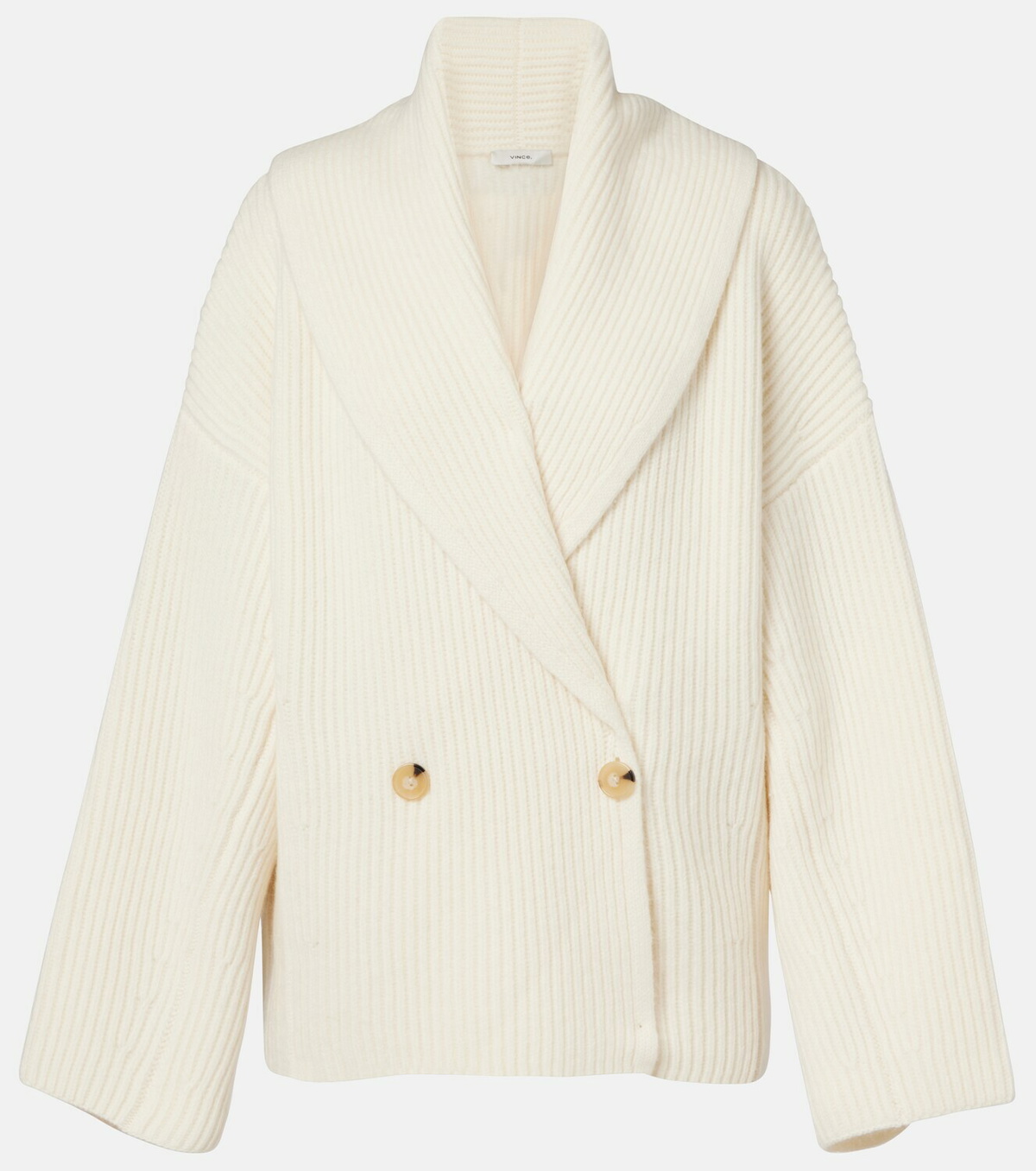 Vince Ribbed-knit wool-blend jacket