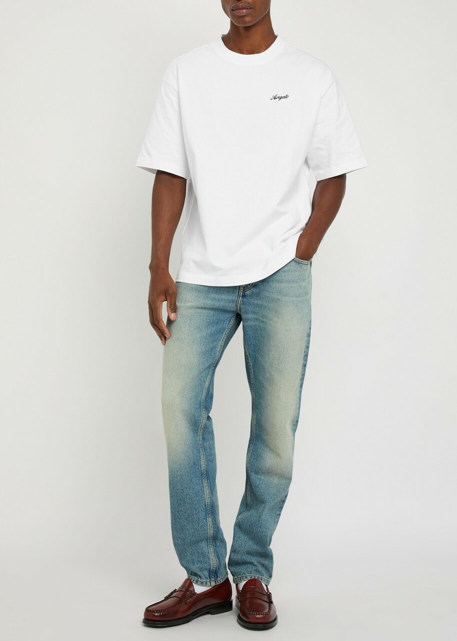 Axel Arigato Honor Logo-embroidered Cotton T-shirt White