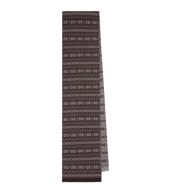 Photo: Eleventy Fair Isle intarsia cashmere scarf