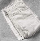 Sacai - Oversized Nylon-Panelled Loopback Cotton-Blend Jersey Sweatshirt - Gray