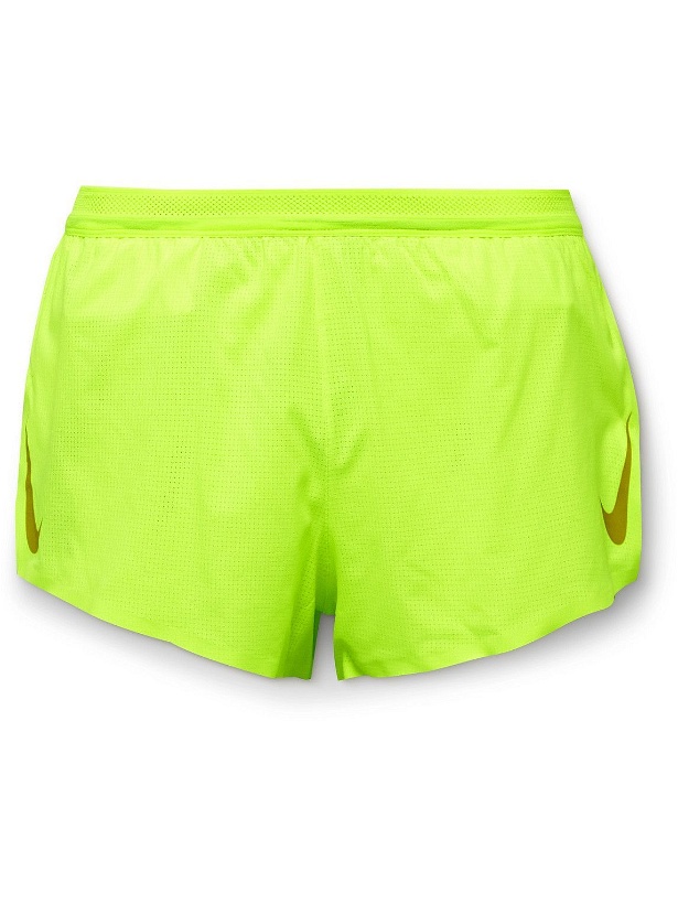 Photo: Nike Running - AeroSwift Recycled Ripstop Running Shorts - Yellow