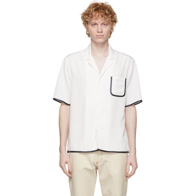Photo: Daniel W. Fletcher White Contrast Binding Pyjama Short Sleeve Shirt