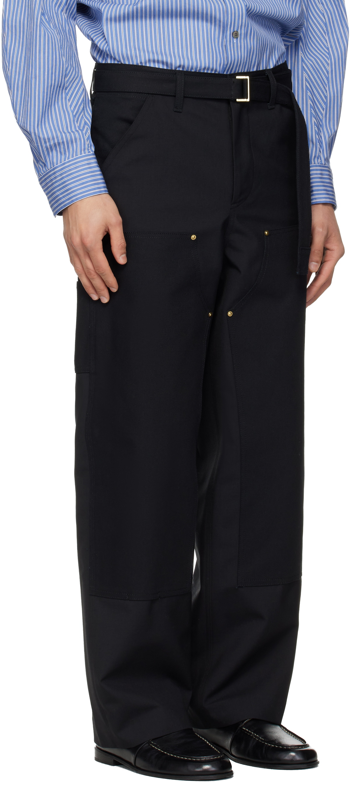 sacai Black Carhartt WIP Edition Duck Trousers Sacai