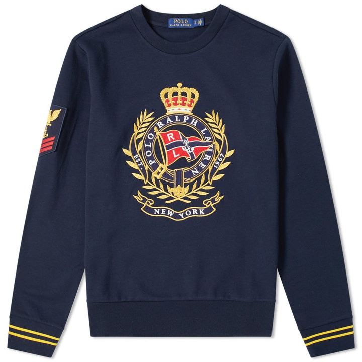 Photo: Polo Ralph Lauren Large Embroidered Motif Crew Sweat