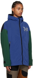 JW Anderson Blue & Green Colorblock Jacket