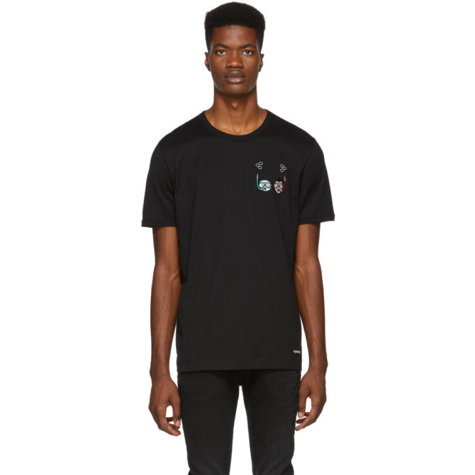 Photo: Dolce and Gabbana Black Scuba Designers T-Shirt