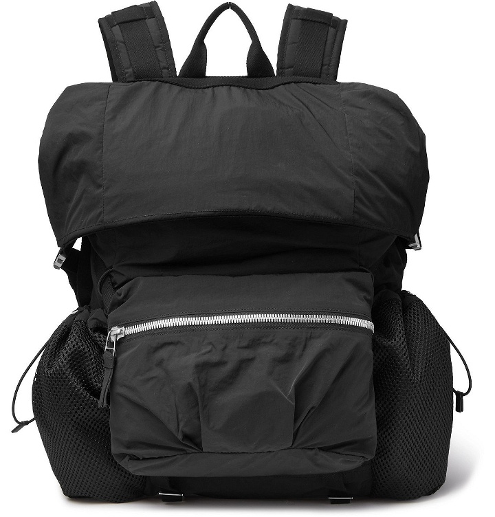 Photo: Bottega Veneta - Webbing-Trimmed Shell Backpack - Black