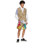 Engineered Garments Multicolor Floral Patchwork Sunset Shorts