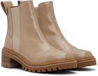 See by Chloé Beige Mallory Chelsea Boots