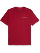 Pop Trading Company - Logo-Print Cotton-Jersey T-Shirt - Red