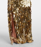 Rachel Gilbert Remy sequined corset gown