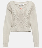 Victoria Beckham - Cable-knit cotton-blend sweater