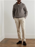 Purdey - Ribbed Cashmere Half-Zip Sweater - Neutrals