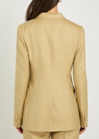 Gabriela Hearst Angela Double-breasted Wool and Silk-blend Blazer Beige