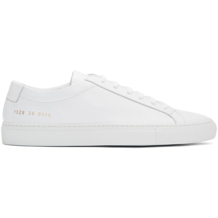 Photo: Common Projects White Original Achilles Low Sneakers 