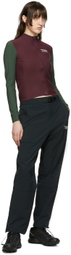 Pas Normal Studios Burgundy Nylon Sport Top