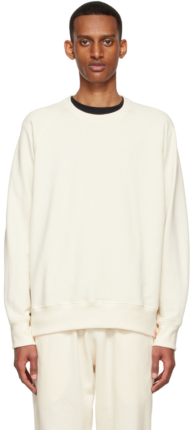 White Organic Cotton Sweatshirt|283827603